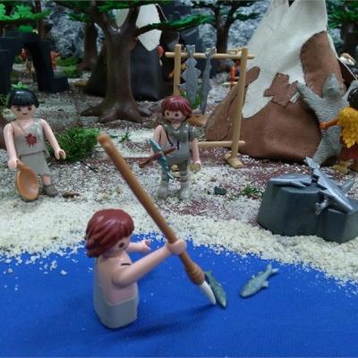 La préhistoire en Playmobil entre humour et faits historiques