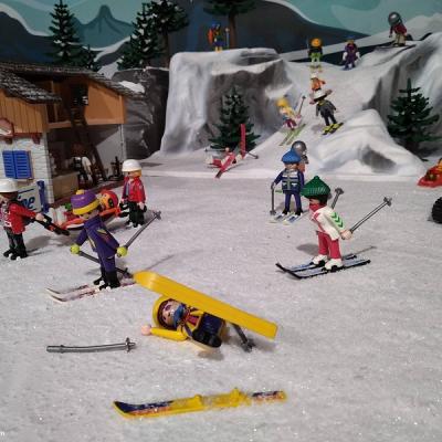 Vacances aux sport d'hiver en Playmobil 