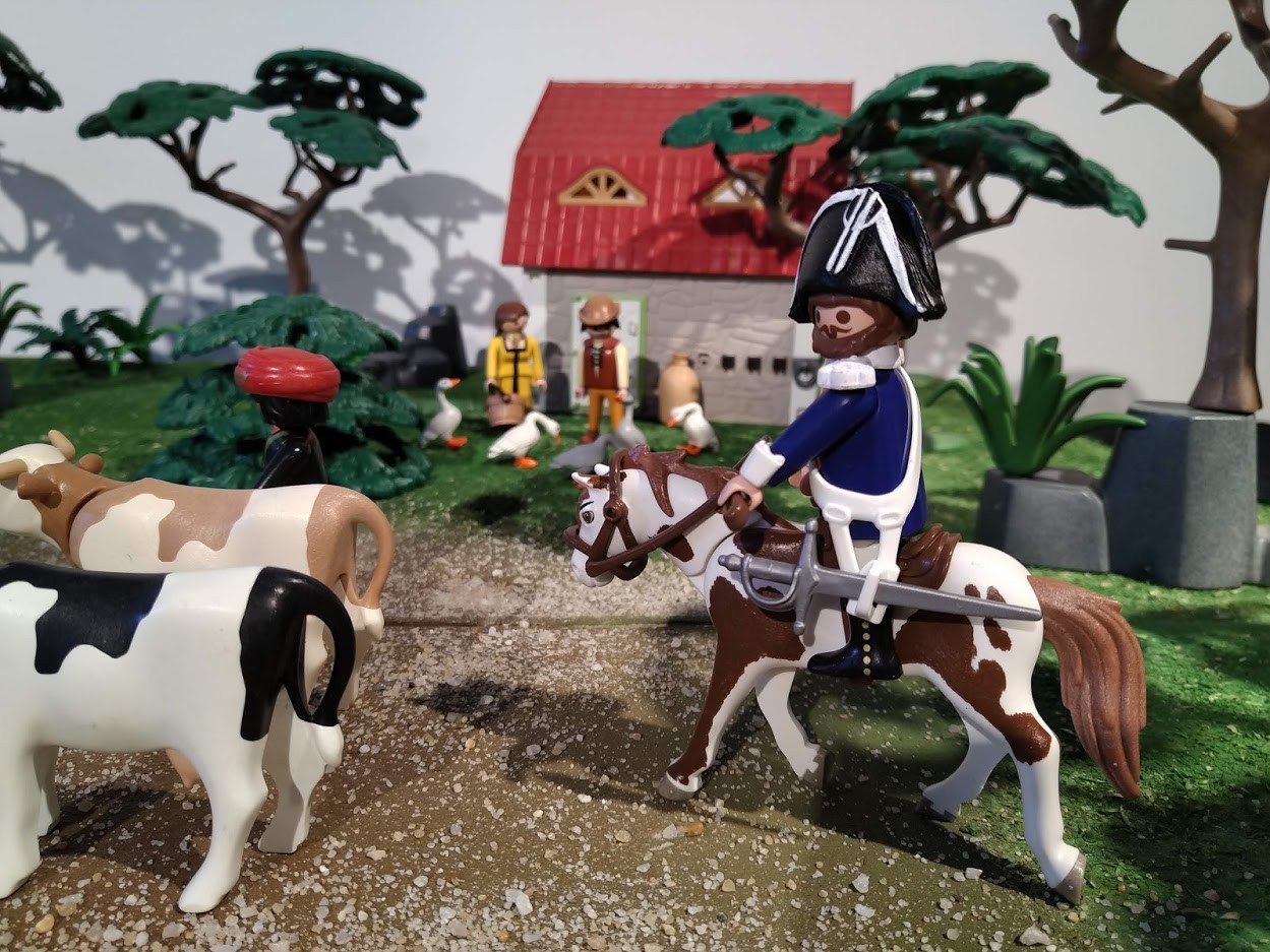 Zarafa la girafe mascote de la gendarmerie en playmobil