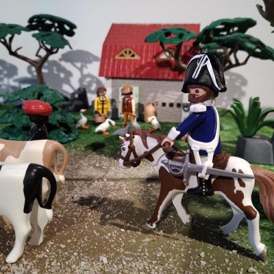 Zarafa la girafe mascote de la gendarmerie en playmobil