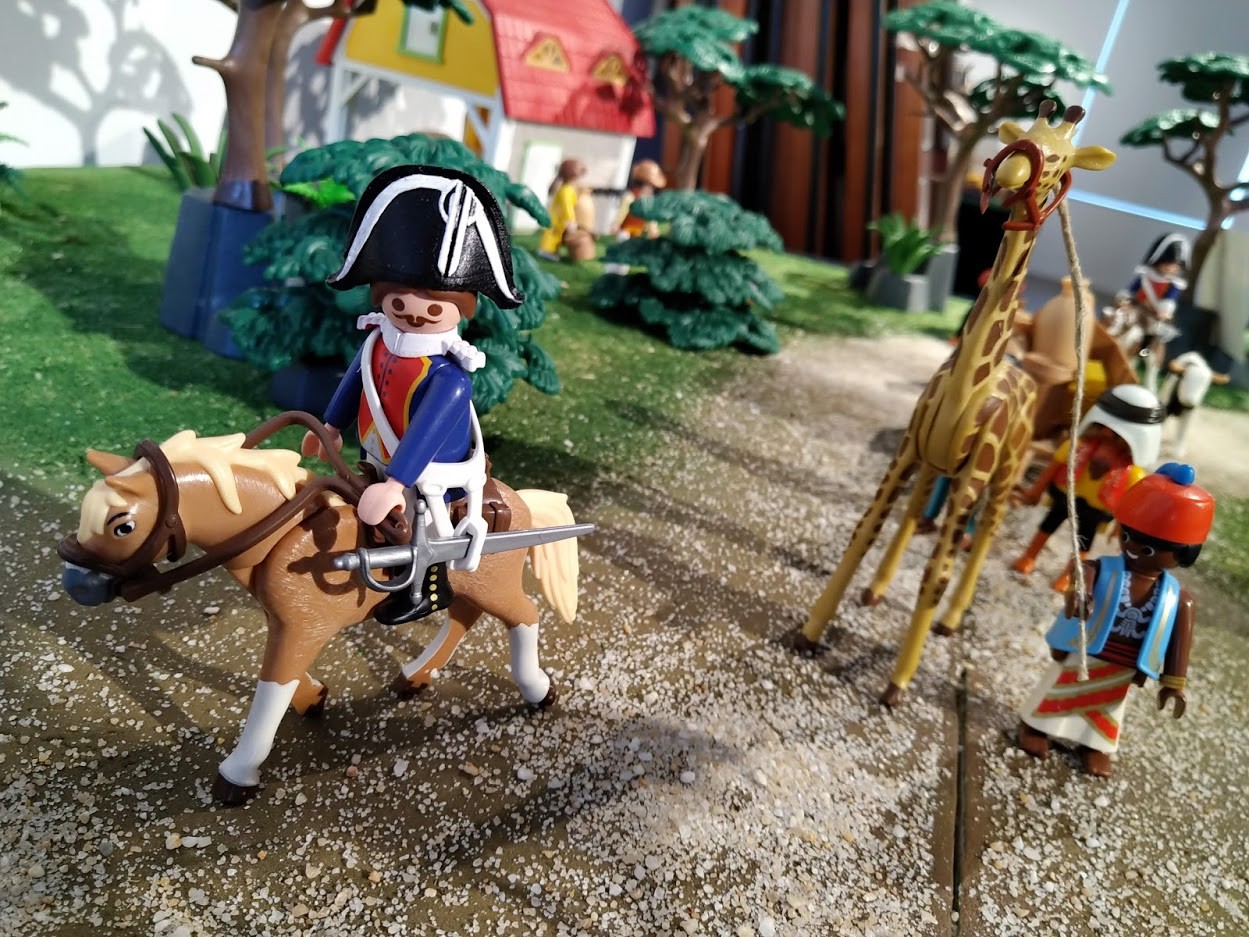 Zarafa la girafe mascote de la gendarmerie en playmobil