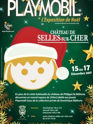 Affiche expo playmobil chateau de selle dominique bethune