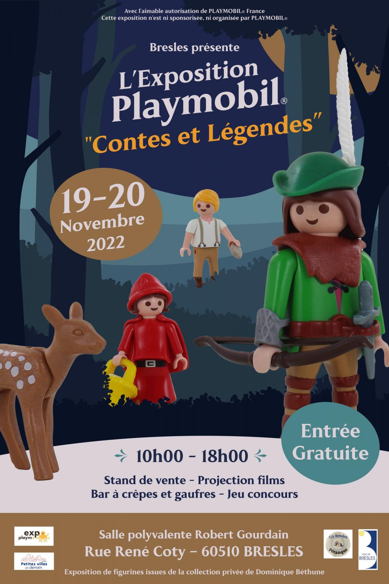 Affiche exposition playmobil bresles oise dominique bethune