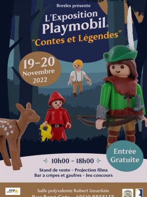 Affiche exposition playmobil bresles oise dominique bethune