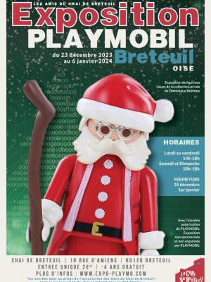 Affiche exposition playmobil breteuil noel 2023 01