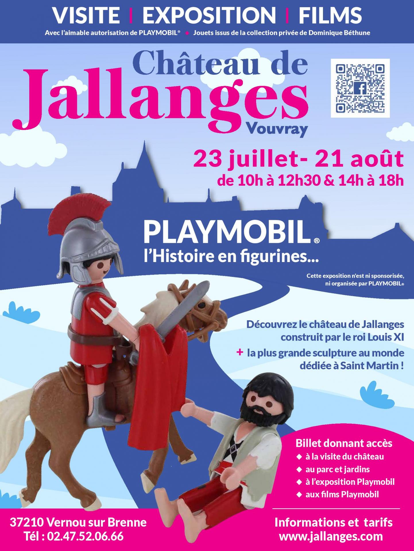 Exposition Playmobil au château de Jallanges été 2022