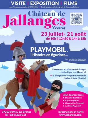 Affiche exposition playmobil chateau jallanges 2022