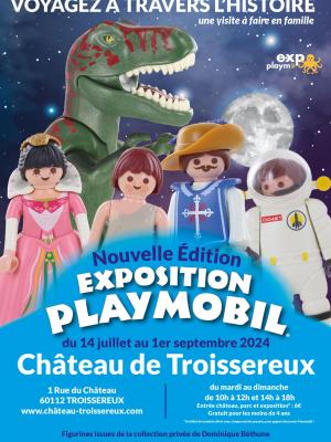 Affiche exposition playmobil chateau troissereux oise 2024 01 01