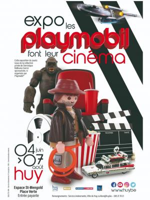 Affiche exposition playmobil cinema huy belgique 2022