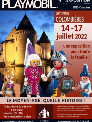 Affiche exposition playmobil colombieres 2022