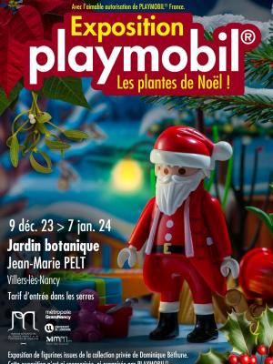 Affiche exposition playmobil jardins botaniques nancy 2023 dominique bethune