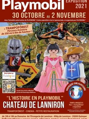 Affiche exposition playmobil lanniron 2021 dominique bethune