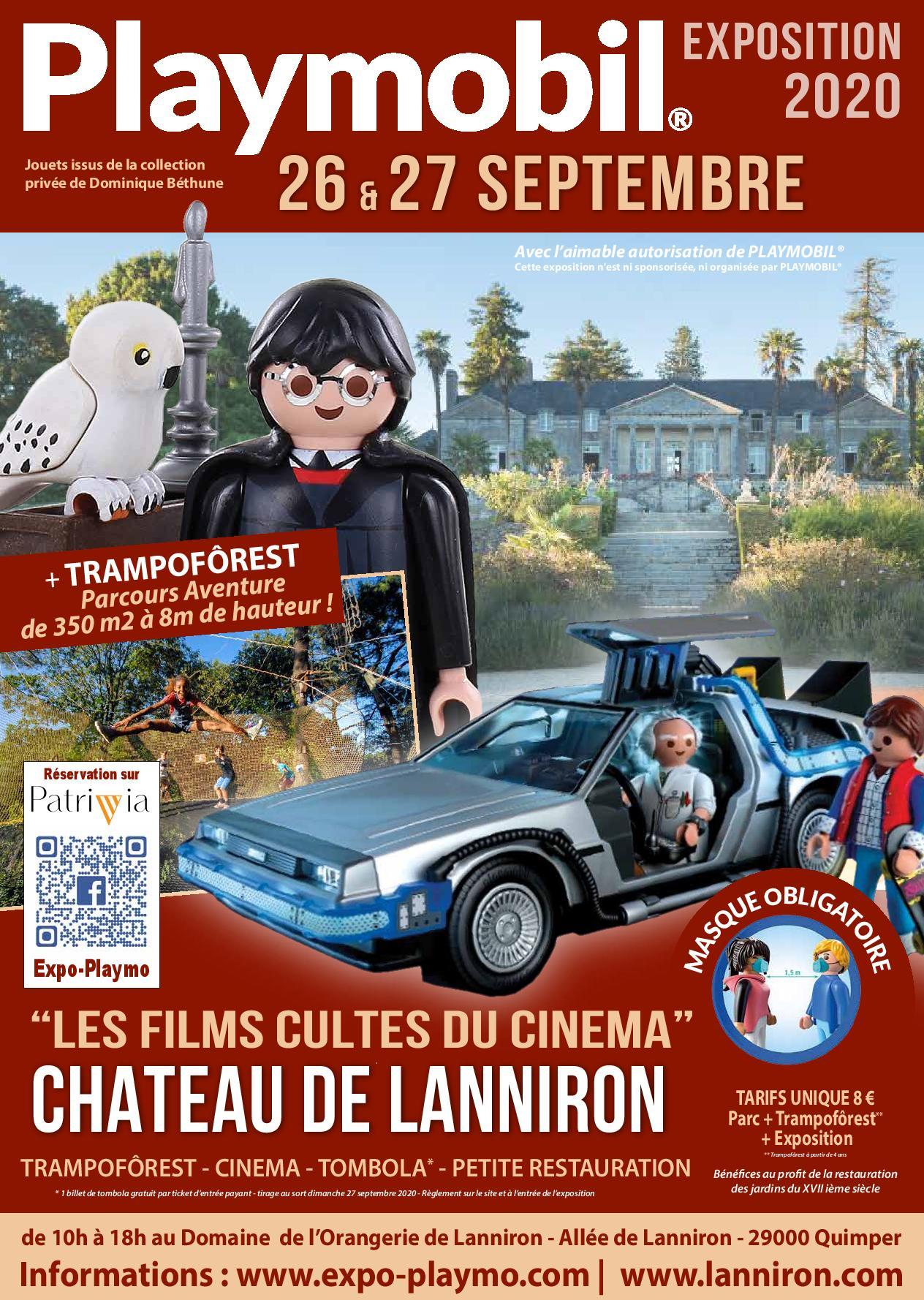 Affiche exposition playmobil lanniron quimper 2020 dominique bethune