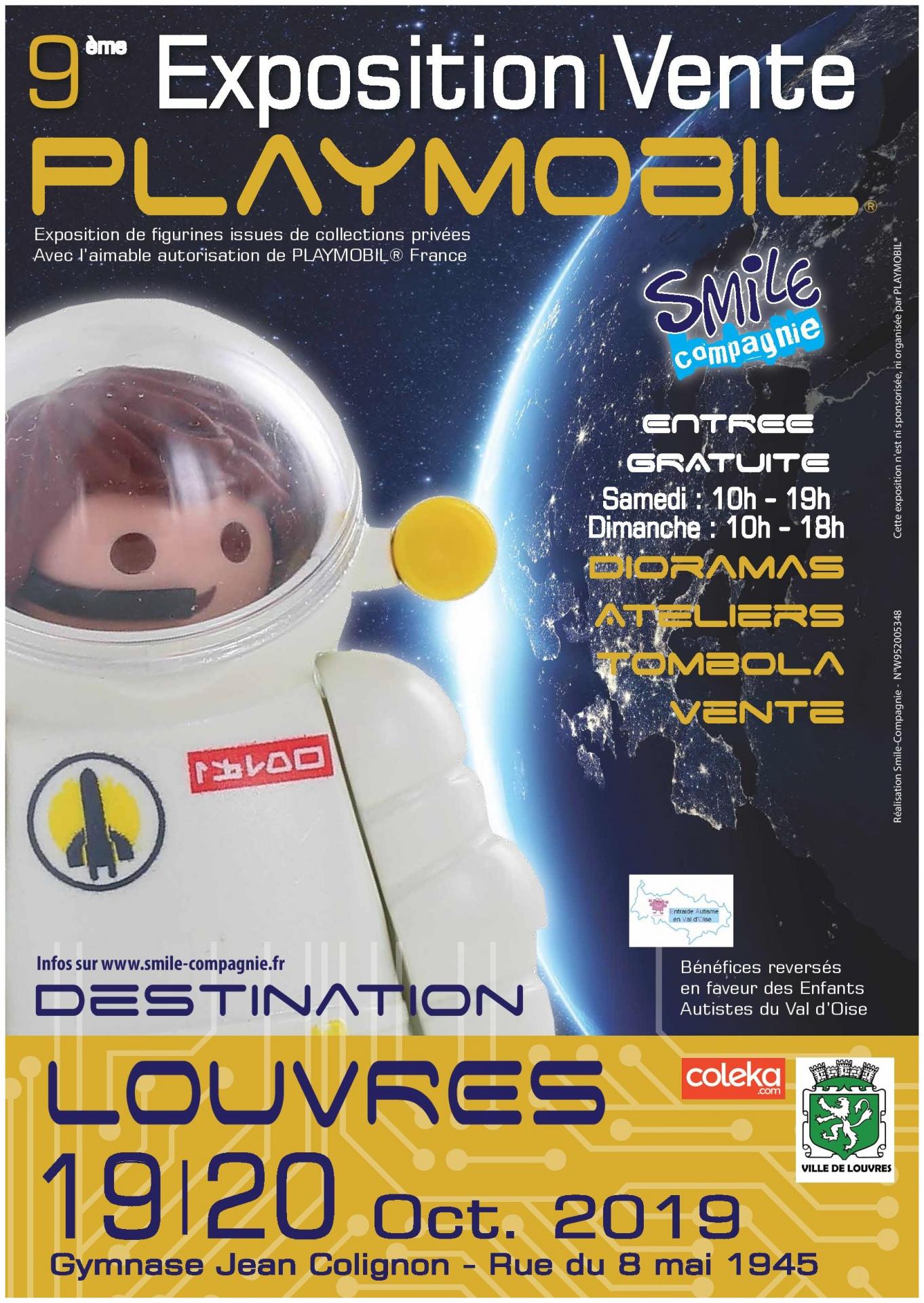 Affiche exposition playmobil louvres 2019