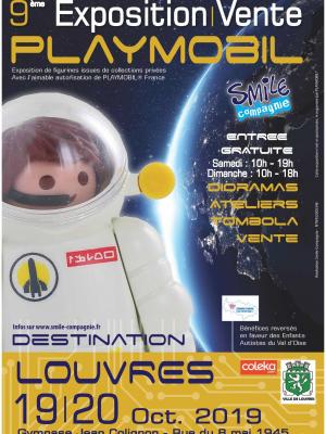 Affiche exposition playmobil louvres 2019