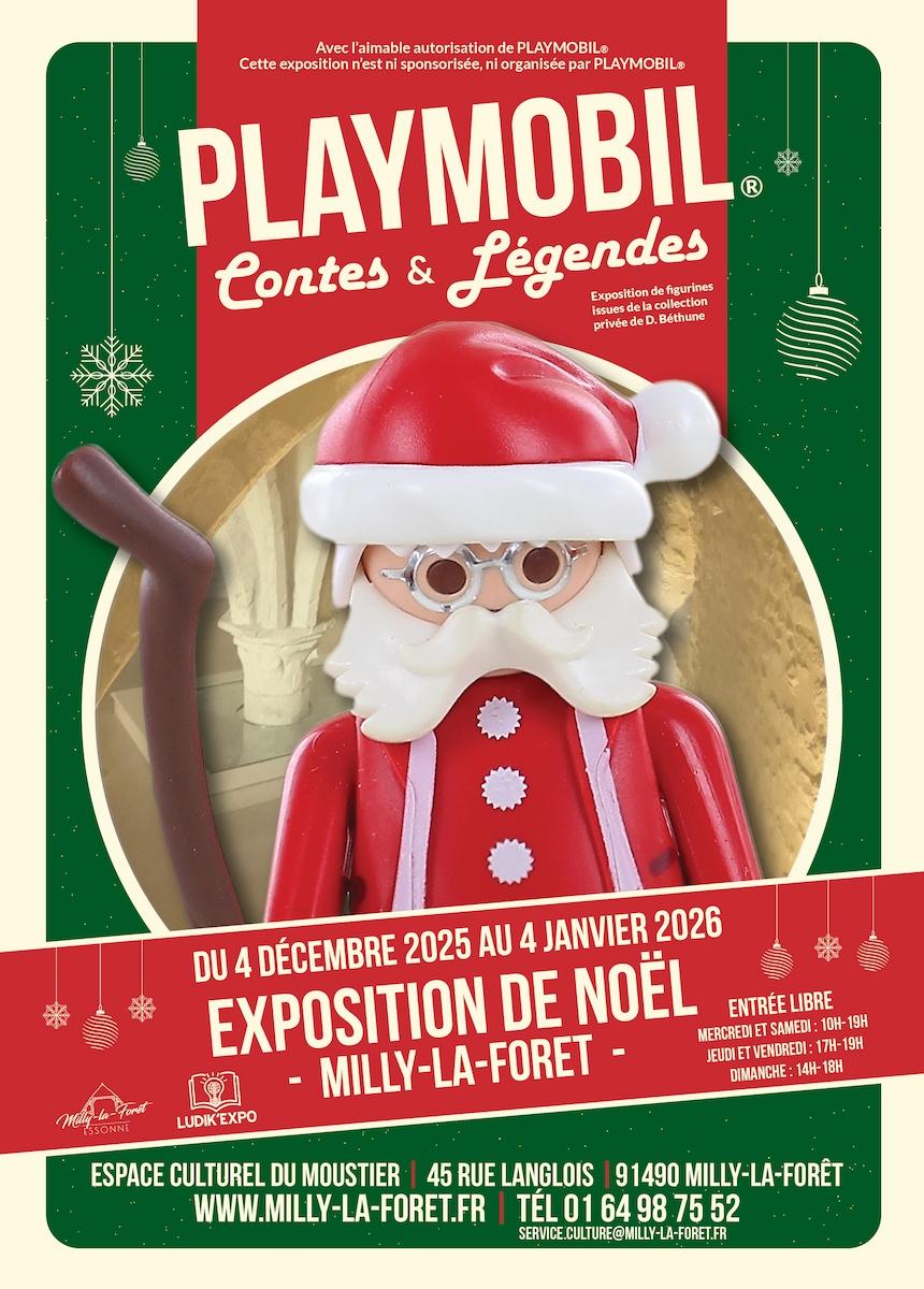 Affiche exposition playmobil milly 2025 dominique bethune