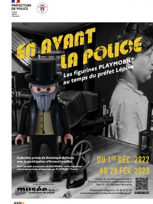 Affiche exposition playmobil musee de la police dominique bethune