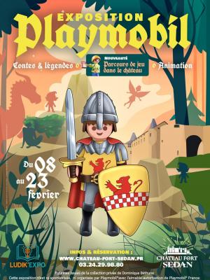 Affiche exposition playmobil sedan 2025