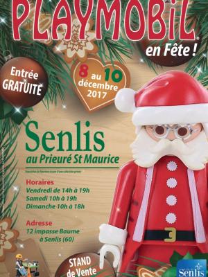 Affiche exposition playmobil senlis 2017 expo playmo dominique bethune