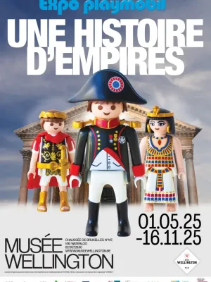 Affiche exposition playmobil waterloo dominique bethune