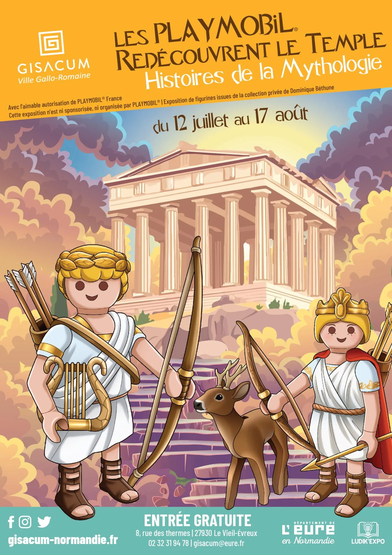 Affiche exposition playmobil gisacum 2025