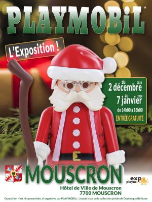 Affiche playmobil mouscron 2023 dominique bethune