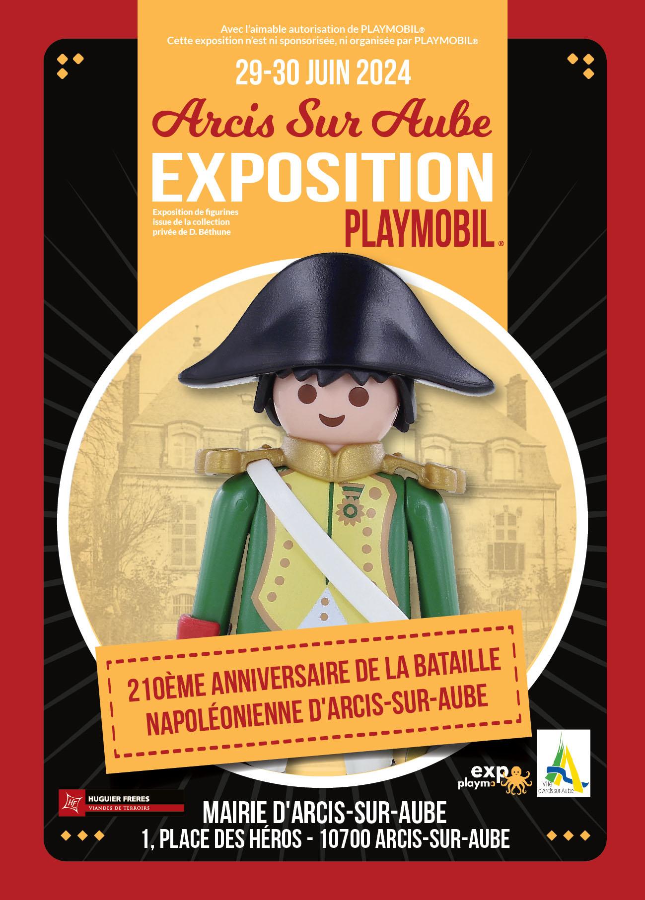 Affiches exposition playmobil arcy sur aube dominique bethune
