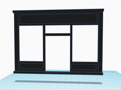 Devanture magasin 1900 v1 pour maison playmobil 5300