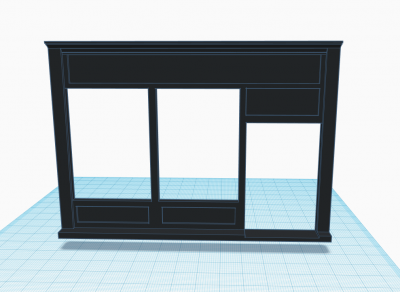 Devanture magasin 1900 v2 pour maison playmobil 5300