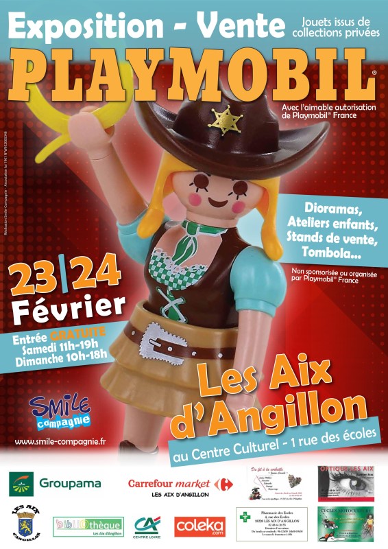 Exposition et vente de Playmobil aux Aix d'Angillon 2019