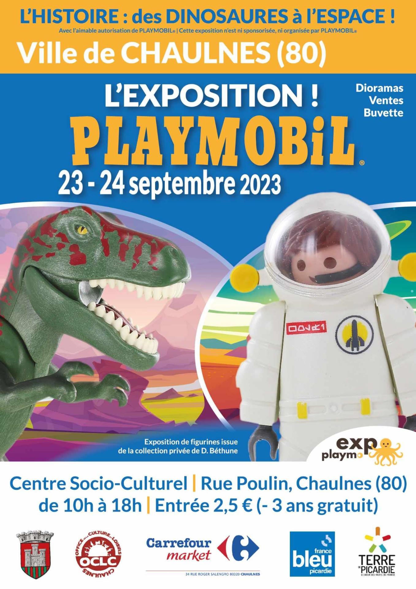 Exposition playmobil chaulnes 2023 dominique bethune