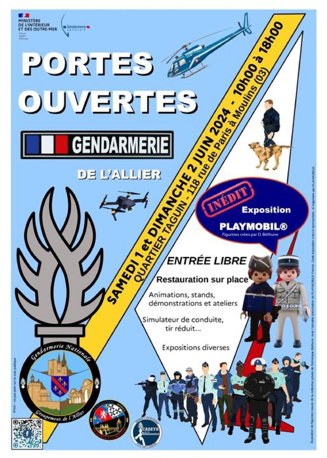 Exposition playmobil gendarmerie allier