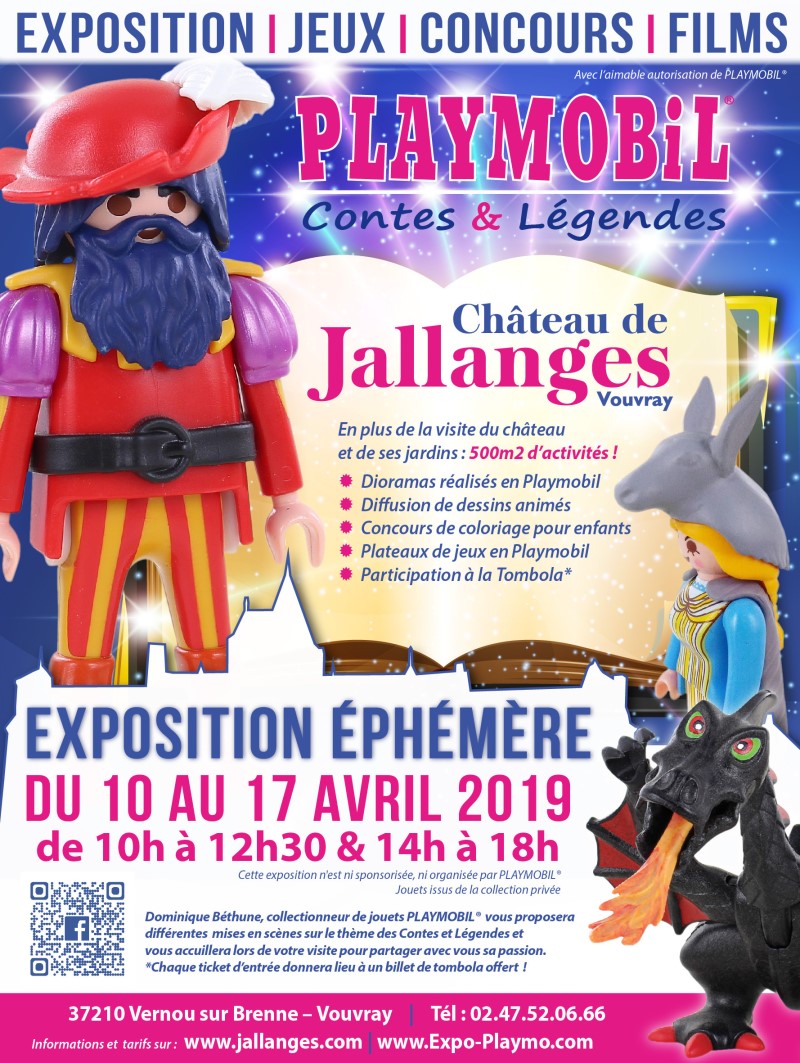Exposition playmobil paques au chateau de jallanges dominique bethune