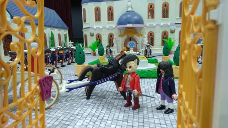 Exposition playmobil saint romain le puy 2018 dominique bethune le chat botte