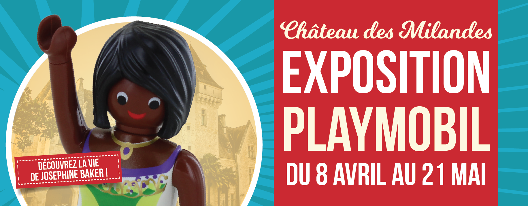 Exposition Playmobil au château de Jallanges été 2023