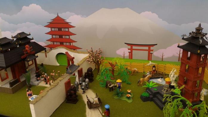 Faire une exposition playmobil decor asie mulan dominique bethune