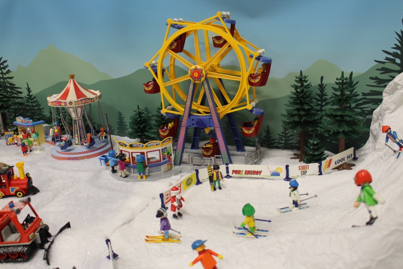 Fond diorama pour playmobil dominique bethune le ski