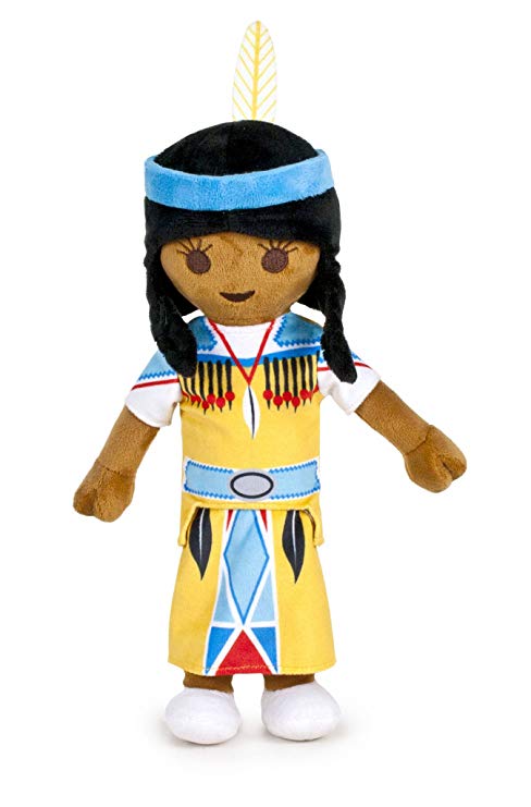 Peluche playmobil indienne 30cm famosa