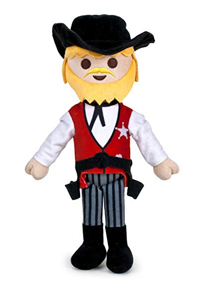 Peluche playmobil sherif 30cm famosa