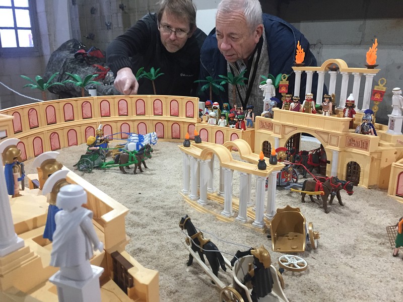 exposition playmobil de dominique béthune dans un chateau