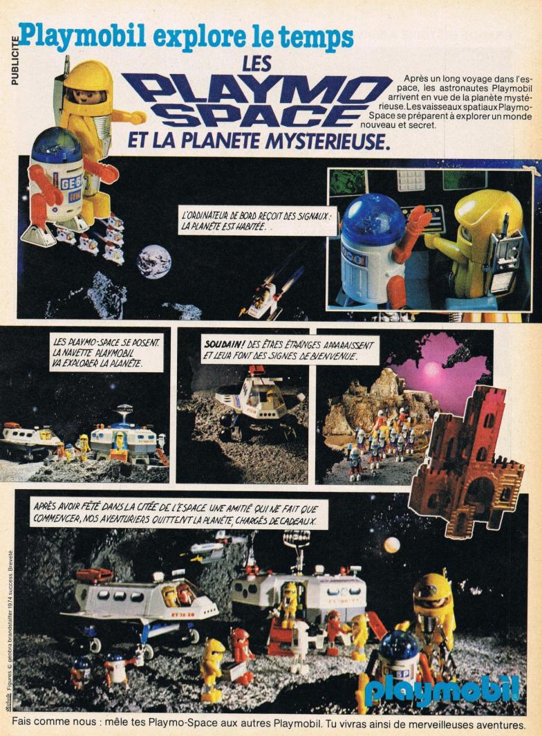 Publicite playmobil dans le journal de mickey playmospace