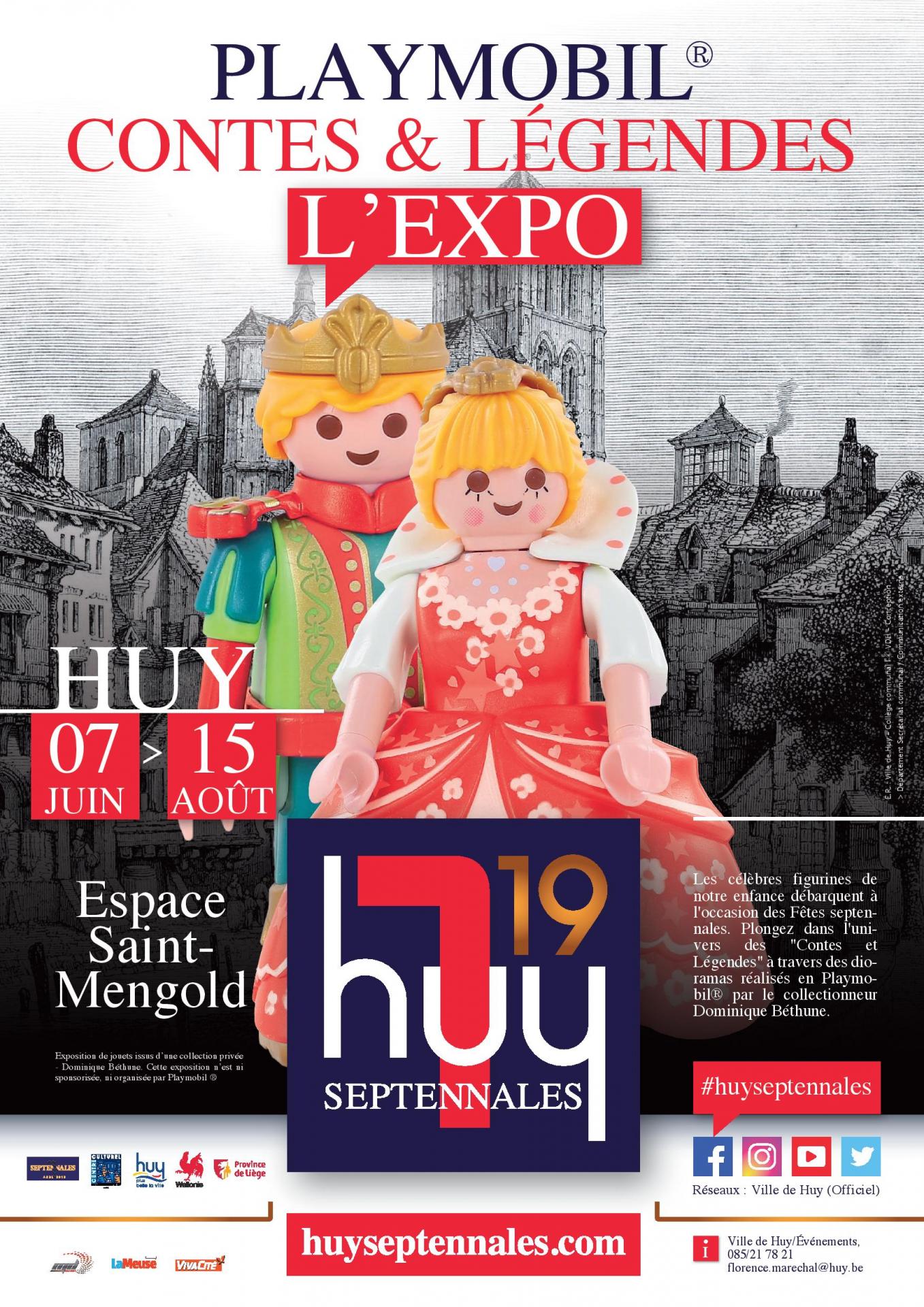 Septennales 2019 event expo playmobil septennales huy affiche a3