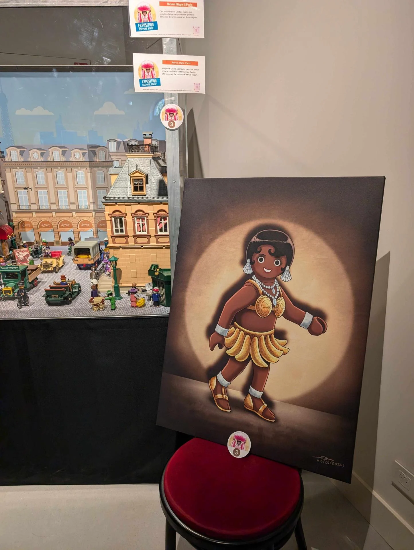 Tableau josephine baker playmobil ceinture banane